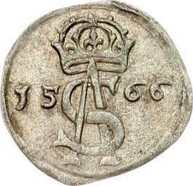 Awers monety - Dwudenar 1566 "Litwa" - cena srebrnej monety - Polska, Zygmunt II August