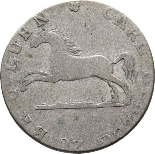 Anverso 1/24 tálero 1825 CvC - valor de la moneda de plata - Brunswick-Wolfenbüttel, Carlos II
