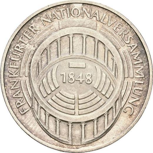 Awers monety - 5 marek 1973 G "Zgromadzenie Narodowe" - cena srebrnej monety - Niemcy, RFN