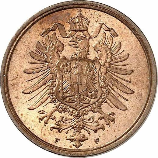 Реверс монеты - 2 пфеннига 1875 года F "Тип 1873-1877" - цена  монеты - Германия, Германская Империя