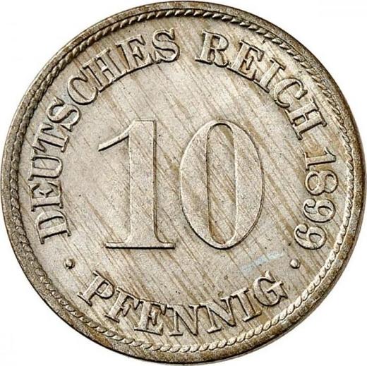 Avers 10 Pfennig 1899 F "Typ 1890-1916" - Münze Wert - Deutschland, Deutsches Kaiserreich