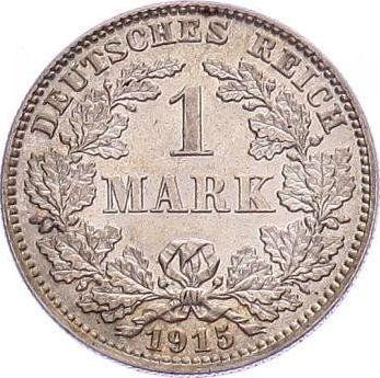 Аверс монеты - 1 марка 1915 года J "Тип 1891-1916" - цена серебряной монеты - Германия, Германская Империя