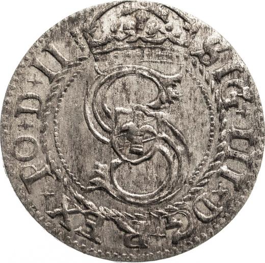 Awers monety - Szeląg 1607 "Ryga" - cena srebrnej monety - Polska, Zygmunt III