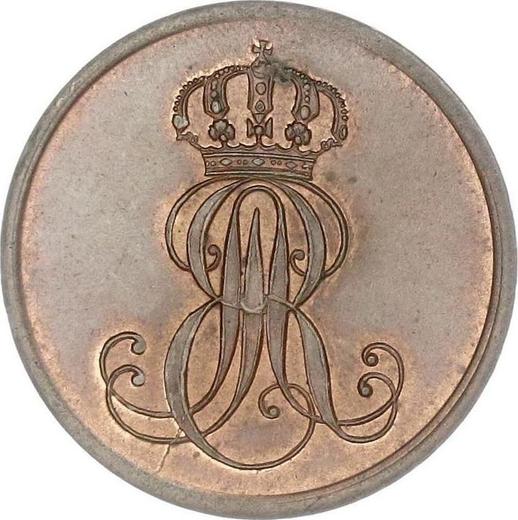 Аверс монеты - 2 пфеннига 1847 года A - цена  монеты - Ганновер, Эрнст Август