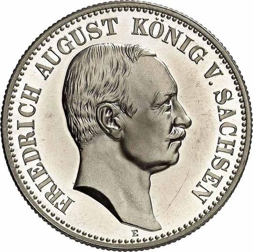 Аверс монеты - 2 марки 1914 года E "Саксония" - цена серебряной монеты - Германия, Германская Империя