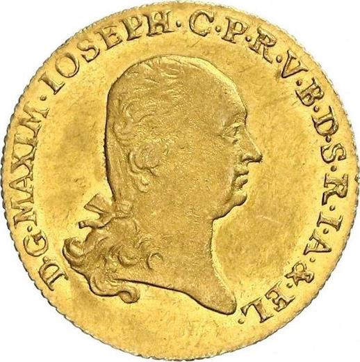 Аверс монеты - Дукат 1803 года - цена золотой монеты - Бавария, Максимилиан I