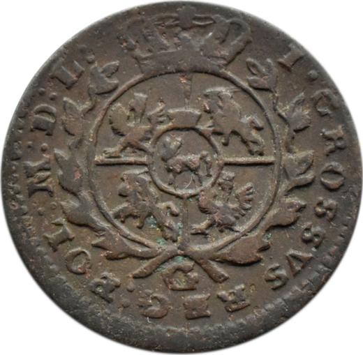 Реверс монеты - 1 грош 1766 года G G - прописная - цена  монеты - Польша, Станислав II Август