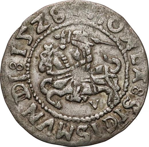 Аверс монеты - Полугрош (1/2 гроша) 1528 года V "Литва" - цена серебряной монеты - Польша, Сигизмунд I Старый