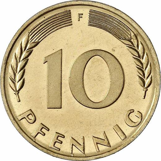 Аверс монеты - 10 пфеннигов 1973 года F - цена  монеты - Германия, ФРГ