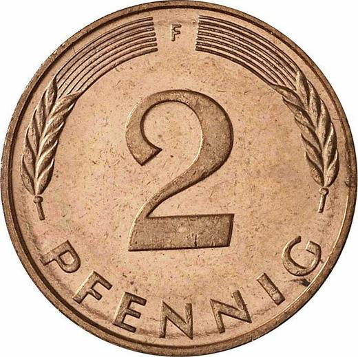 Obverse 2 Pfennig 1983 F -  Coin Value - Germany, FRG