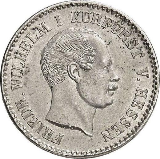 Anverso 1/6 tálero 1851 C.P. - valor de la moneda de plata - Hesse-Cassel, Federico Guillermo