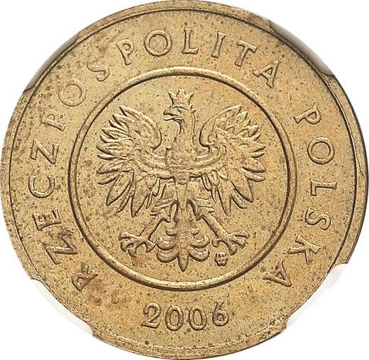 Аверс монеты - Пробные 2 злотых 2006 года Латунь - цена  монеты - Польша, III Республика после деноминации