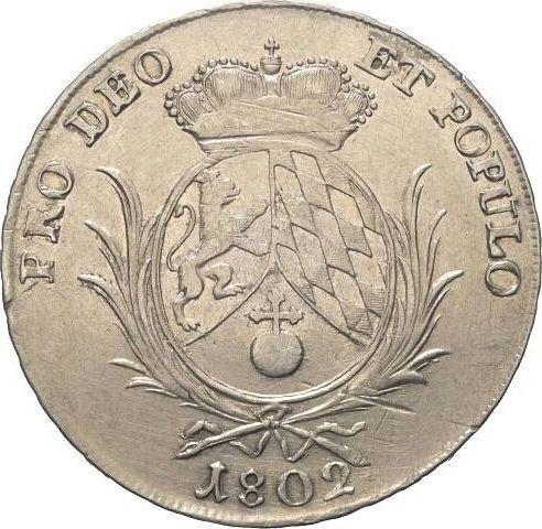 Реверс монеты - Талер 1802 года "Тип 1799-1803" - цена серебряной монеты - Бавария, Максимилиан I