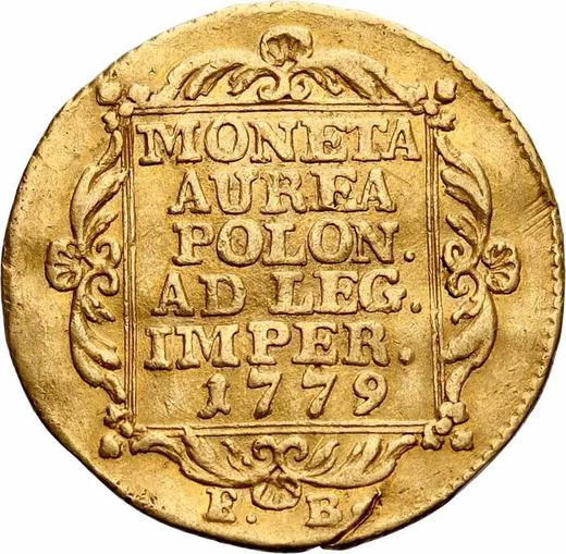 Реверс монеты - Дукат 1779 года EB "Тип 1772-1779" - цена золотой монеты - Польша, Станислав II Август