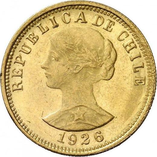Аверс монеты - 50 песо 1926 года So - цена золотой монеты - Чили, Республика