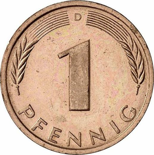 Аверс монеты - 1 пфенниг 1988 года D - цена  монеты - Германия, ФРГ
