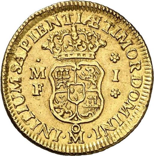 Реверс монеты - 1 эскудо 1747 года Mo MF - цена золотой монеты - Мексика, Фердинанд VI