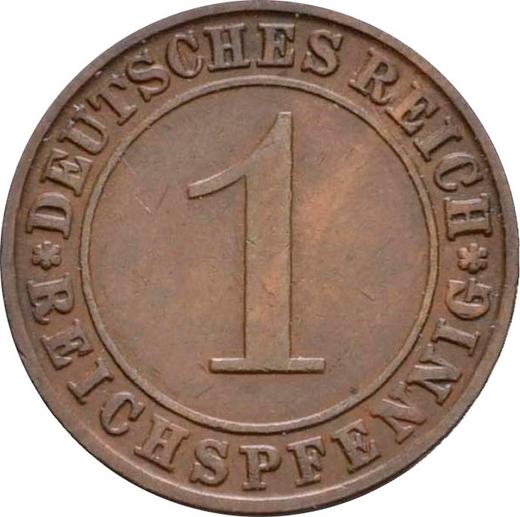 Awers monety - 1 reichspfennig 1928 D - cena  monety - Niemcy, Republika Weimarska