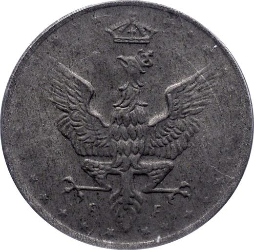 Аверс монеты - 5 пфеннигов 1918 года FF - цена  монеты - Польша, Королевство Польское