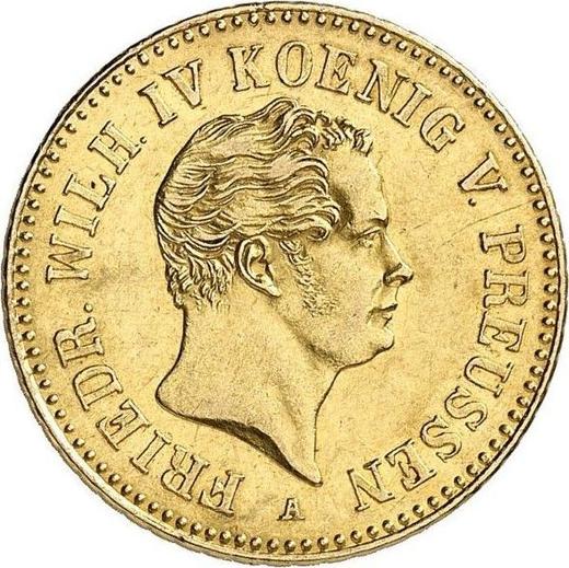 Аверс монеты - Фридрихсдор 1847 года A - цена золотой монеты - Пруссия, Фридрих Вильгельм IV