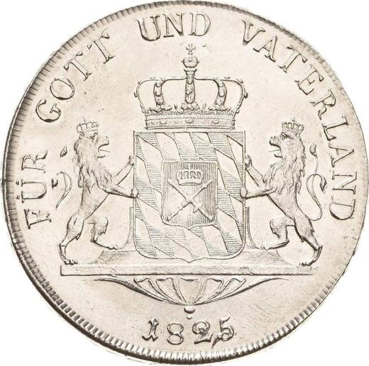 Reverso Tálero 1825 "Tipo 1807-1825" - valor de la moneda de plata - Baviera, Maximilian I