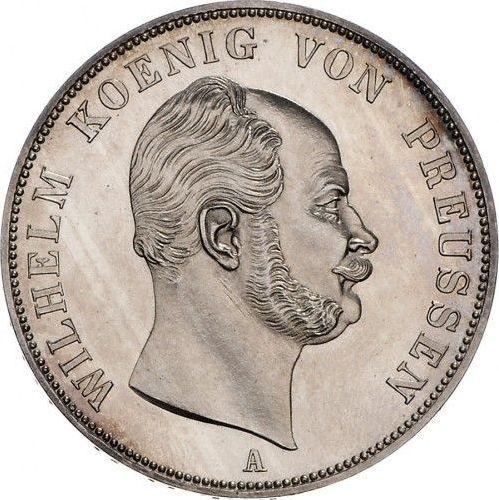 Awers monety - Dwutalar 1861 A - cena srebrnej monety - Prusy, Wilhelm I