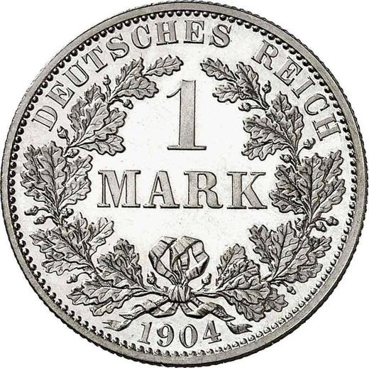 Аверс монеты - 1 марка 1904 года A "Тип 1891-1916" - цена серебряной монеты - Германия, Германская Империя