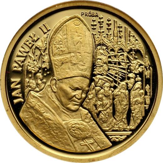 Reverso Pruebas 100000 eslotis 1991 MW ET "JuanPablo II" Oro - valor de la moneda de oro - Polonia, República moderna