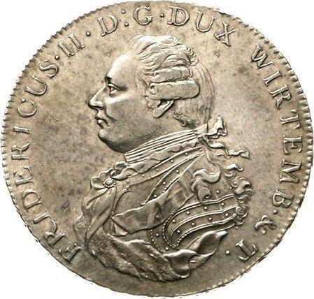 Аверс монеты - Талер 1798 года W - цена серебряной монеты - Вюртемберг, Фридрих I Вильгельм