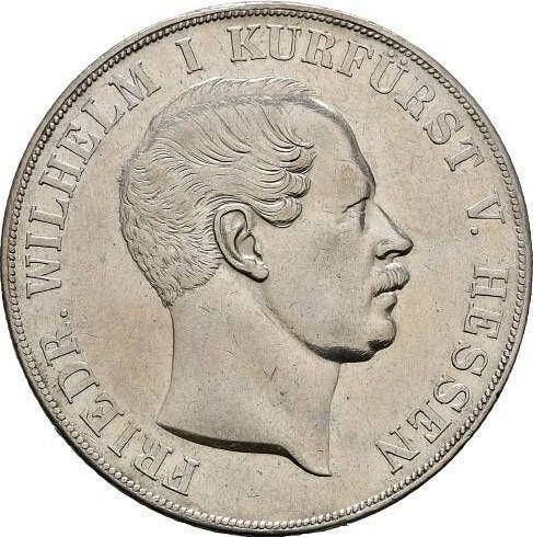 Anverso 2 táleros 1854 - valor de la moneda de plata - Hesse-Cassel, Federico Guillermo
