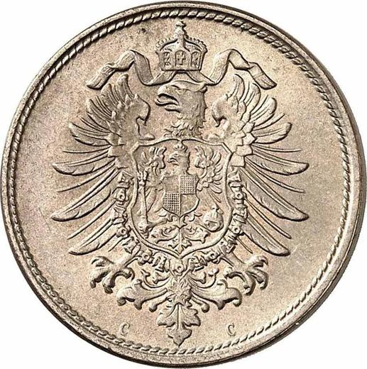 Реверс монеты - 10 пфеннигов 1875 года C "Тип 1873-1889" - цена  монеты - Германия, Германская Империя