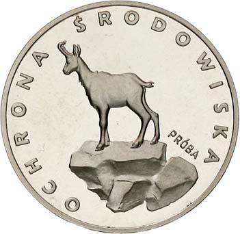 Реверс монеты - Пробные 100 злотых 1979 года MW "Серна" Серебро - цена серебряной монеты - Польша, Народная Республика