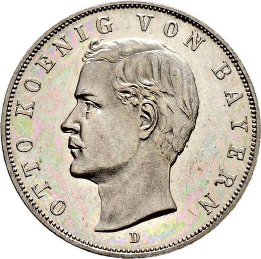 Anverso 3 marcos 1912 D "Bavaria" - valor de la moneda de plata - Alemania, Imperio alemán