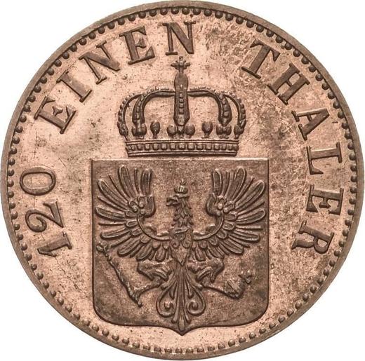 Аверс монеты - 3 пфеннига 1852 года A - цена  монеты - Пруссия, Фридрих Вильгельм IV