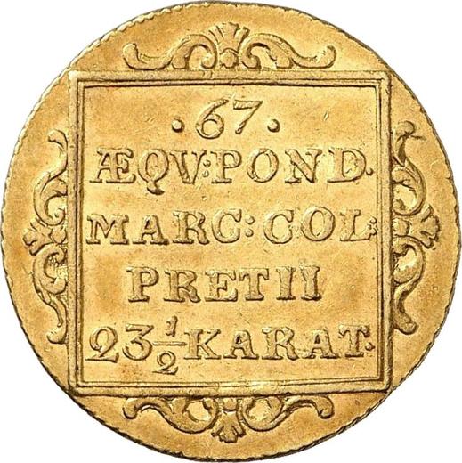 Реверс монеты - Дукат 1817 года - цена  монеты - Гамбург, Вольный город