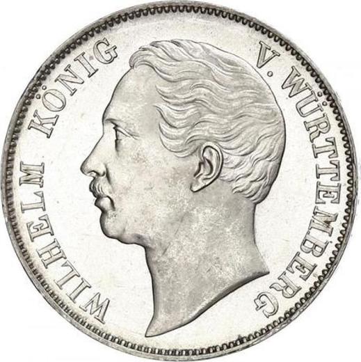 Аверс монеты - Талер 1859 года - цена серебряной монеты - Вюртемберг, Вильгельм I