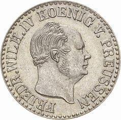 Awers monety - 1/2 silbergroschen 1854 A - cena srebrnej monety - Prusy, Fryderyk Wilhelm IV