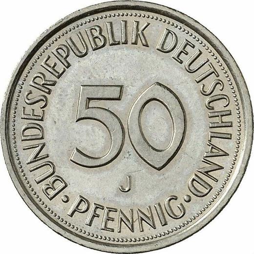 Anverso 50 Pfennige 1985 J - valor de la moneda  - Alemania, RFA