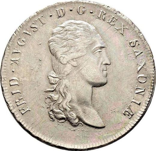 Аверс монеты - Талер 1812 года S.G.H. - цена серебряной монеты - Саксония-Альбертина, Фридрих Август I