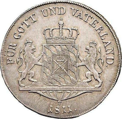 Reverso Tálero 1811 "Tipo 1807-1825" - valor de la moneda de plata - Baviera, Maximilian I