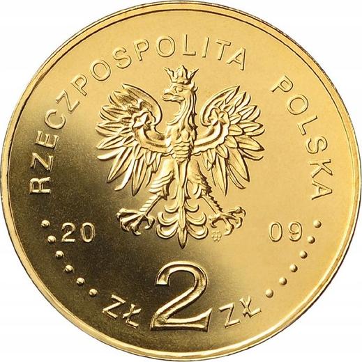 Аверс монеты - 2 злотых 2009 года MW "95 лет образованию Польского ополчения в 1914 году" - цена  монеты - Польша, III Республика после деноминации