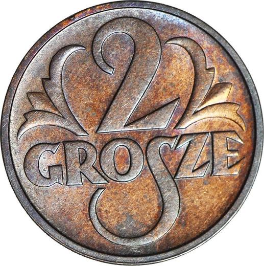 Rewers monety - 2 grosze 1937 WJ - cena  monety - Polska, II Rzeczpospolita