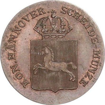 Anverso 1 Pfennig 1836 A - valor de la moneda  - Hannover, Guillermo IV