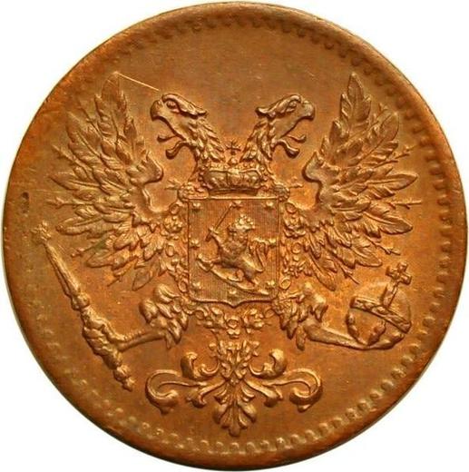 Аверс монеты - 1 пенни 1917 года - цена  монеты - Финляндия, Великое княжество