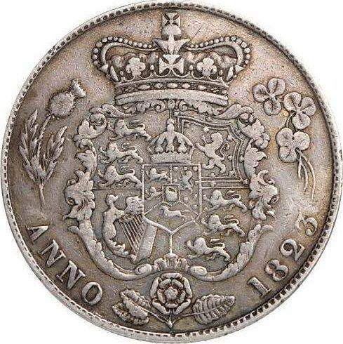Rewers monety - 1/2 korony 1823 BP "Typ 1820-1823" - cena srebrnej monety - Wielka Brytania, Jerzy IV