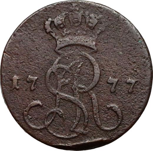 Anverso 1 grosz 1777 AP - valor de la moneda  - Polonia, Estanislao II Poniatowski
