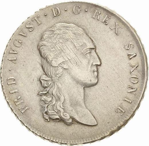 Аверс монеты - Талер 1809 года S.G.H. - цена серебряной монеты - Саксония-Альбертина, Фридрих Август I