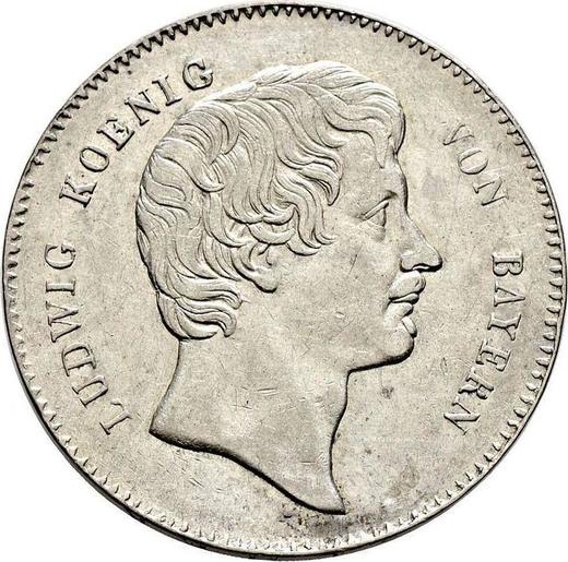 Awers monety - Talar 1829 - cena srebrnej monety - Bawaria, Ludwik I