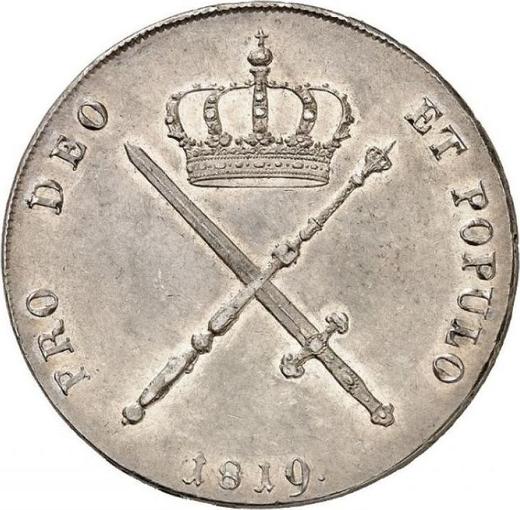 Реверс монеты - Талер 1819 года "Тип 1809-1825" - цена серебряной монеты - Бавария, Максимилиан I