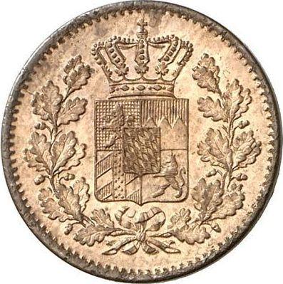 Аверс монеты - 1 пфенниг 1861 года - цена  монеты - Бавария, Максимилиан II